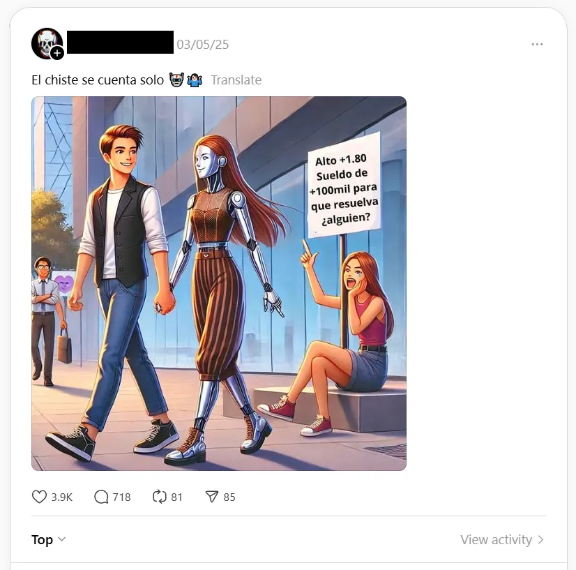 It's amazing how this got posted earnestly in 2025 Threads post that says \